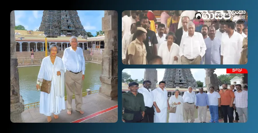 ranil-who-went-to-worship-at-the-meenakshi-amman-temple-avoided-the-medias-question-and-got-into-the-car