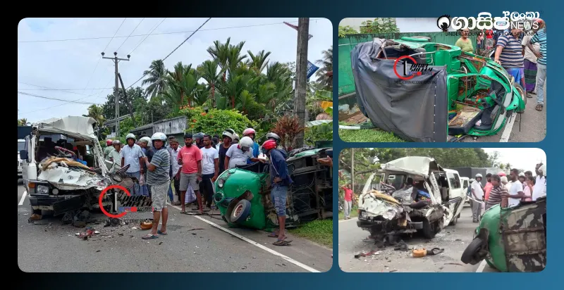 12-hospitalized-in-bandaragama-lorry-van-three-wheeler-accident