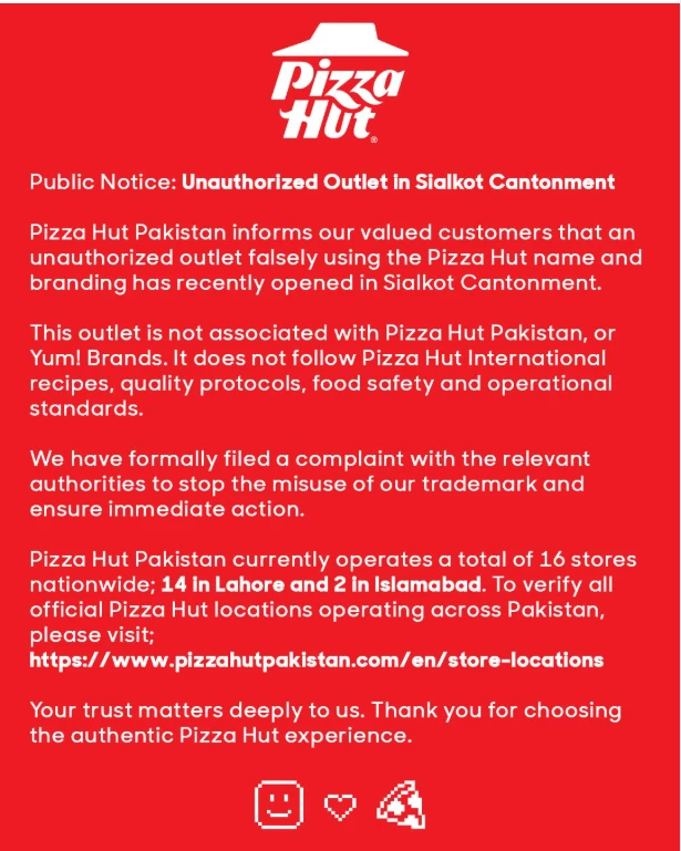 pakistans-defense-minister-said-shortly-after-opening-a-pizza-hut-branch---its-not-our-company