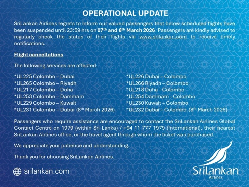 sri-lankan-air-latest-flight-information-released-today-7