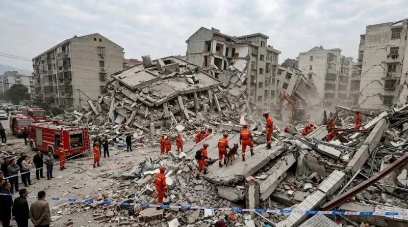 earthquake-in-southwest-china---buildings-destroyed