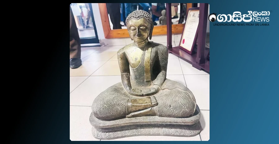 Caught while attempting to sell the ancient Buddha statue