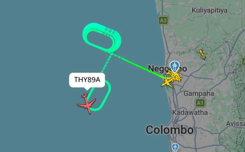 the-flight-from-katunayata-to-turki-returns-because-of-a-bird