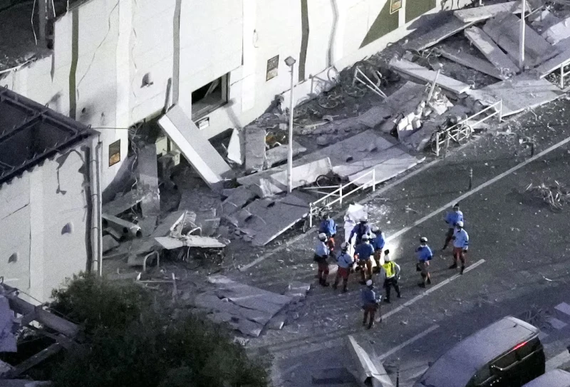 13-confirmed-deaths-from-japan-earthquake---many-people-are-missing-in-a-collapsed-shopping-complex
