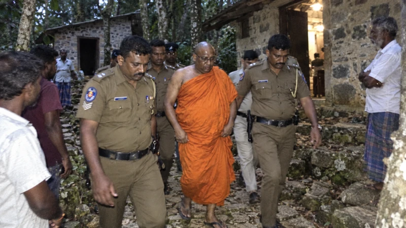 gnanasara-thero-who-had-changed-vehicles-and-gone-into-hiding-in-the-forest-had-changed-his-sim-and-was-hiding-in-another-bed