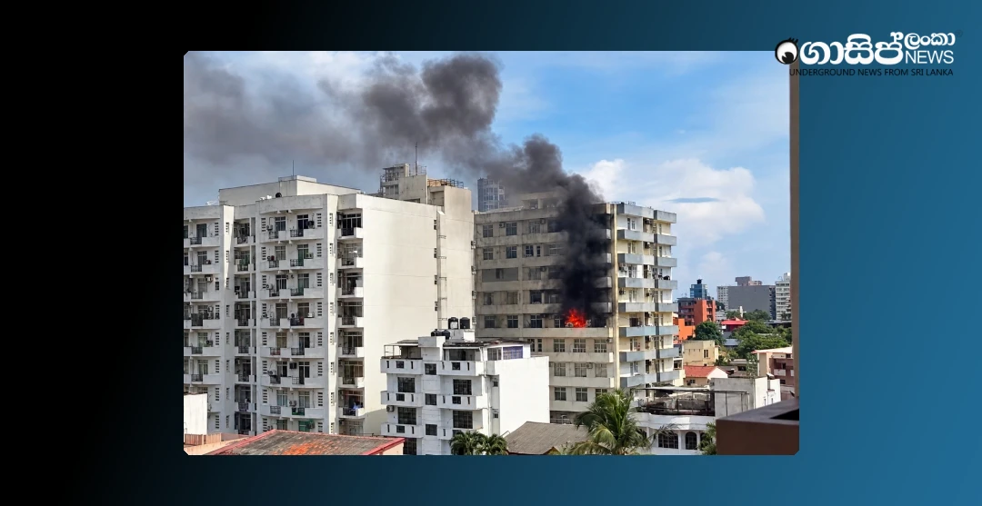 castle-skyline-residences-in-bambalapitiya-catches-fire