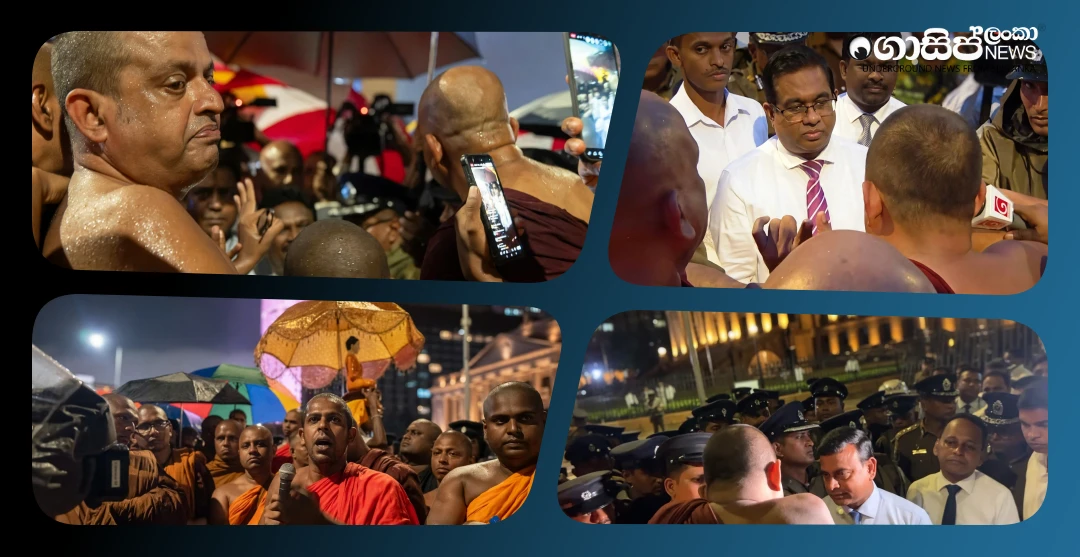 update-protesters-begin-a-satyagraha-near-the-presidential-office-in-sangaruwana-saying-they-cannot-wait-a-month-for-a-solution update-protesters-begin-a-satyagraha-near-the-presidential-office-in-sangaruwana-saying-they-cannot-wait-a-month-for-a-solution
