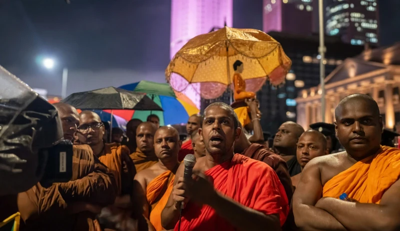 update-protesters-begin-a-satyagraha-near-the-presidential-office-in-sangaruwana-saying-they-cannot-wait-a-month-for-a-solution